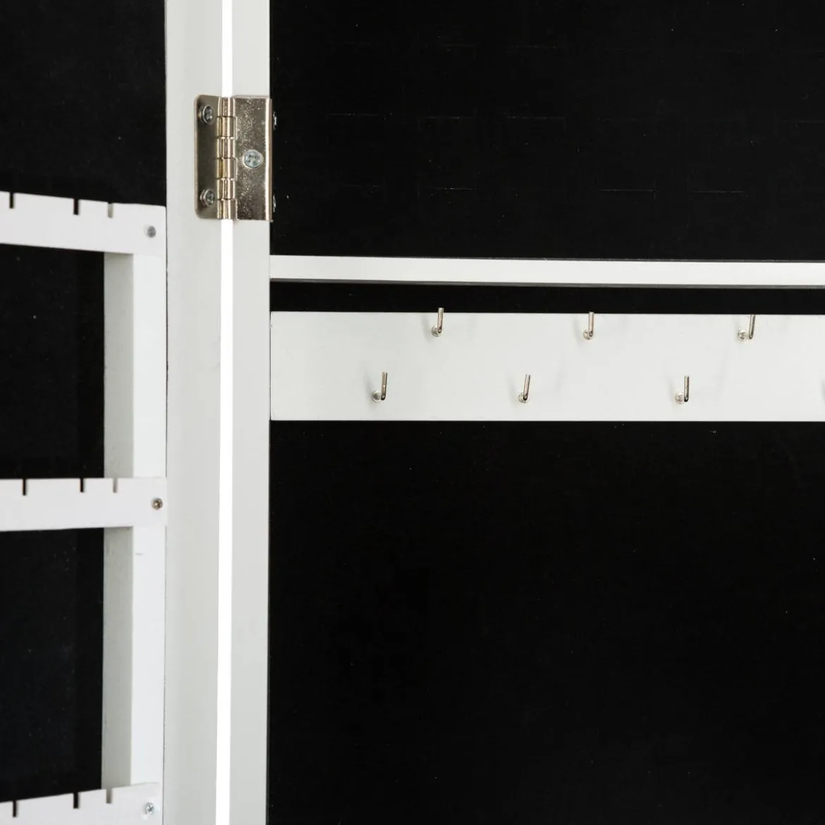 Armoire à bijoux LED, verre