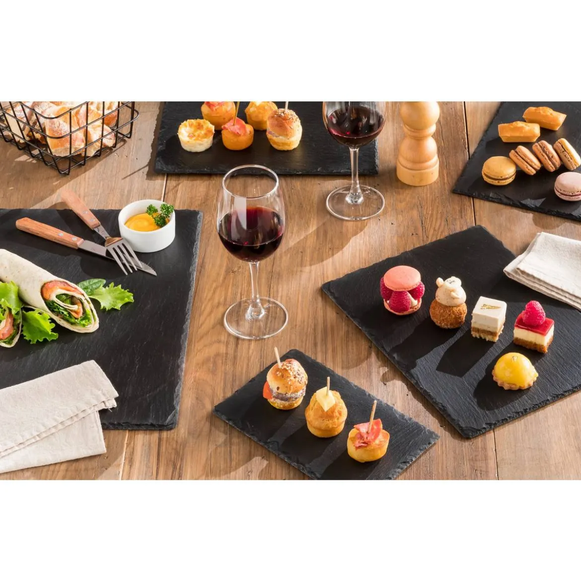 Assiette de présentation "Ardoise"