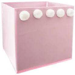 Bac de rangement enfant pompons