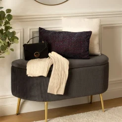 Banc coffre velours