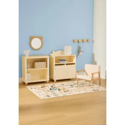Bibliothèque enfant 2 portes 1 niveau 