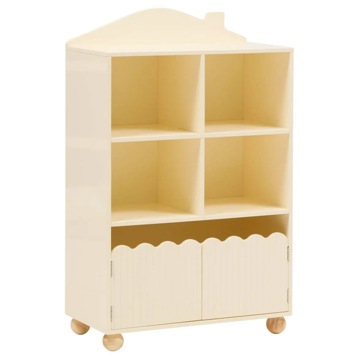 Bibliothèque enfant 2 portes 2 niveaux "Bouli"