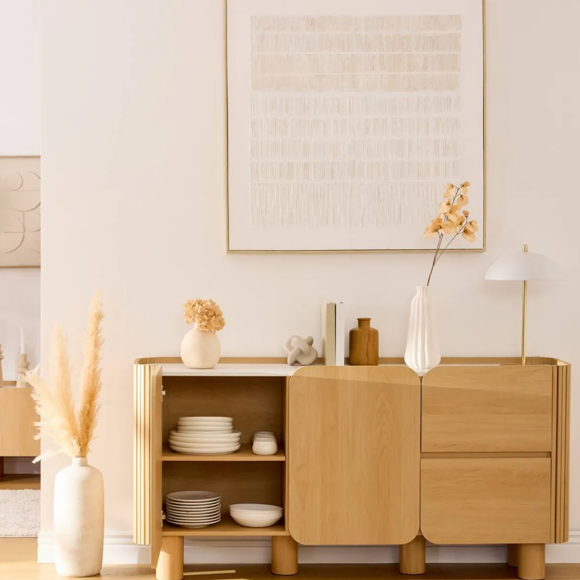 Buffet 2 portes 2 niveaux "Homelya"