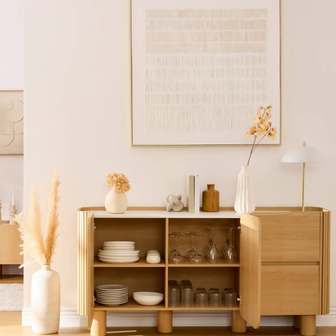 Buffet 2 portes 2 niveaux "Homelya"