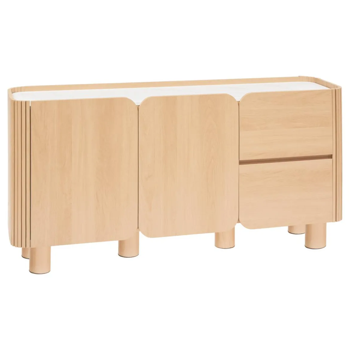 Buffet 2 portes 2 niveaux "Homelya"