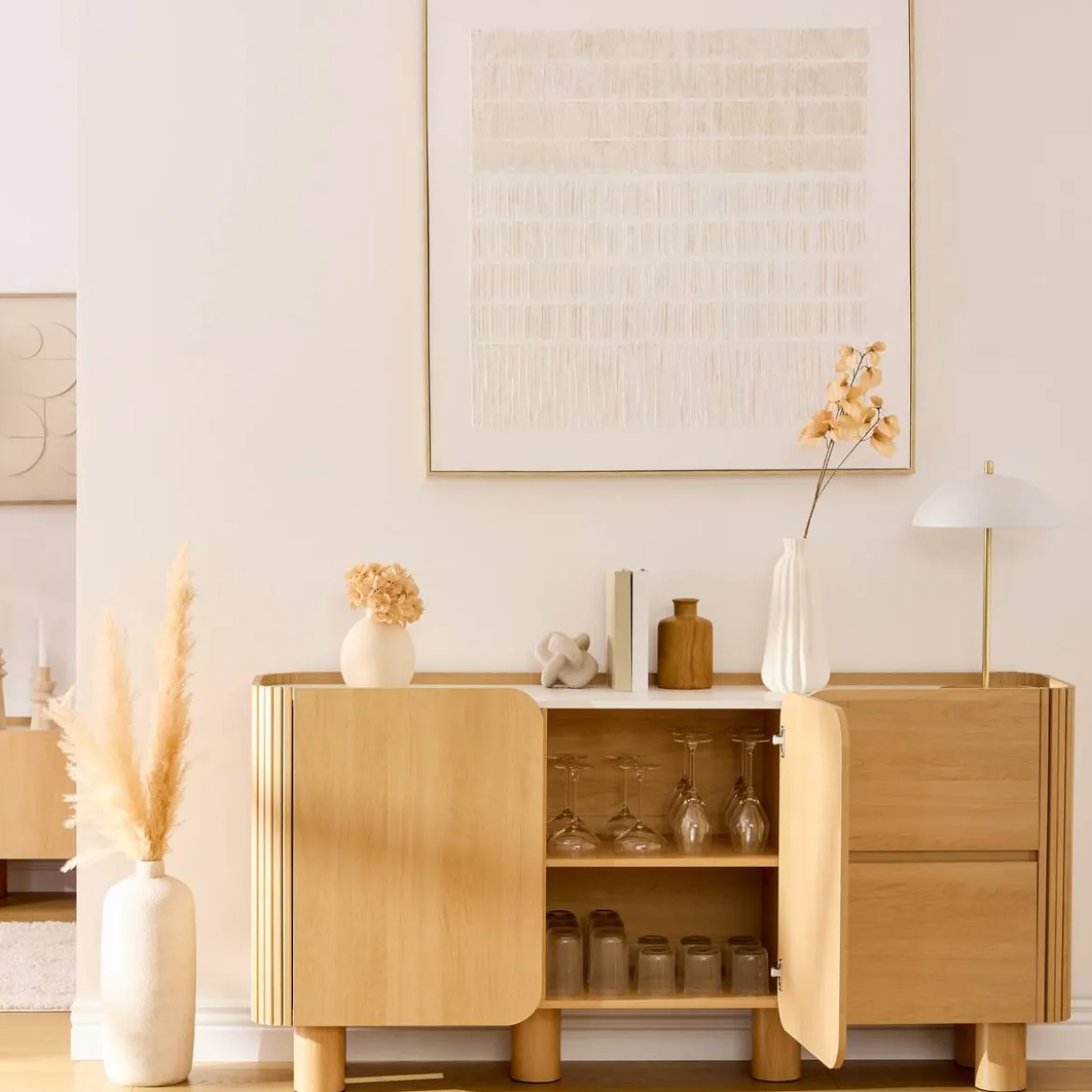 Buffet 2 portes 2 niveaux "Homelya"