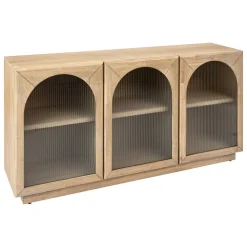 Buffet 3 portes en verre