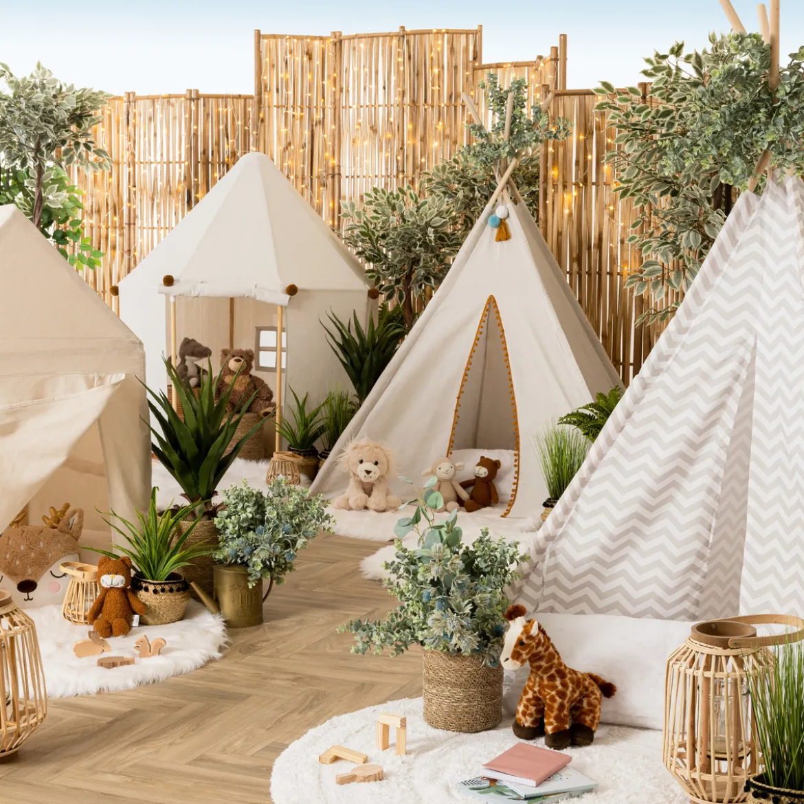 Cabane enfant pin