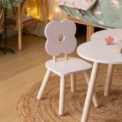 Chaise enfant fleur