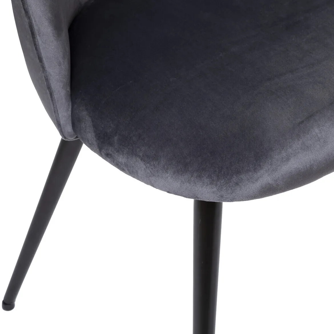 Chaise "Slano", pieds métal noir