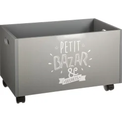 Coffre à jouets à roulettes