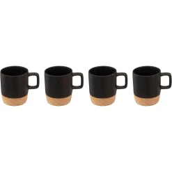 Coffret 4 tasses  "Bambou Black"