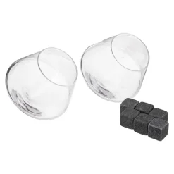Coffret 2 verres à whisky avec pierres "Whisky"