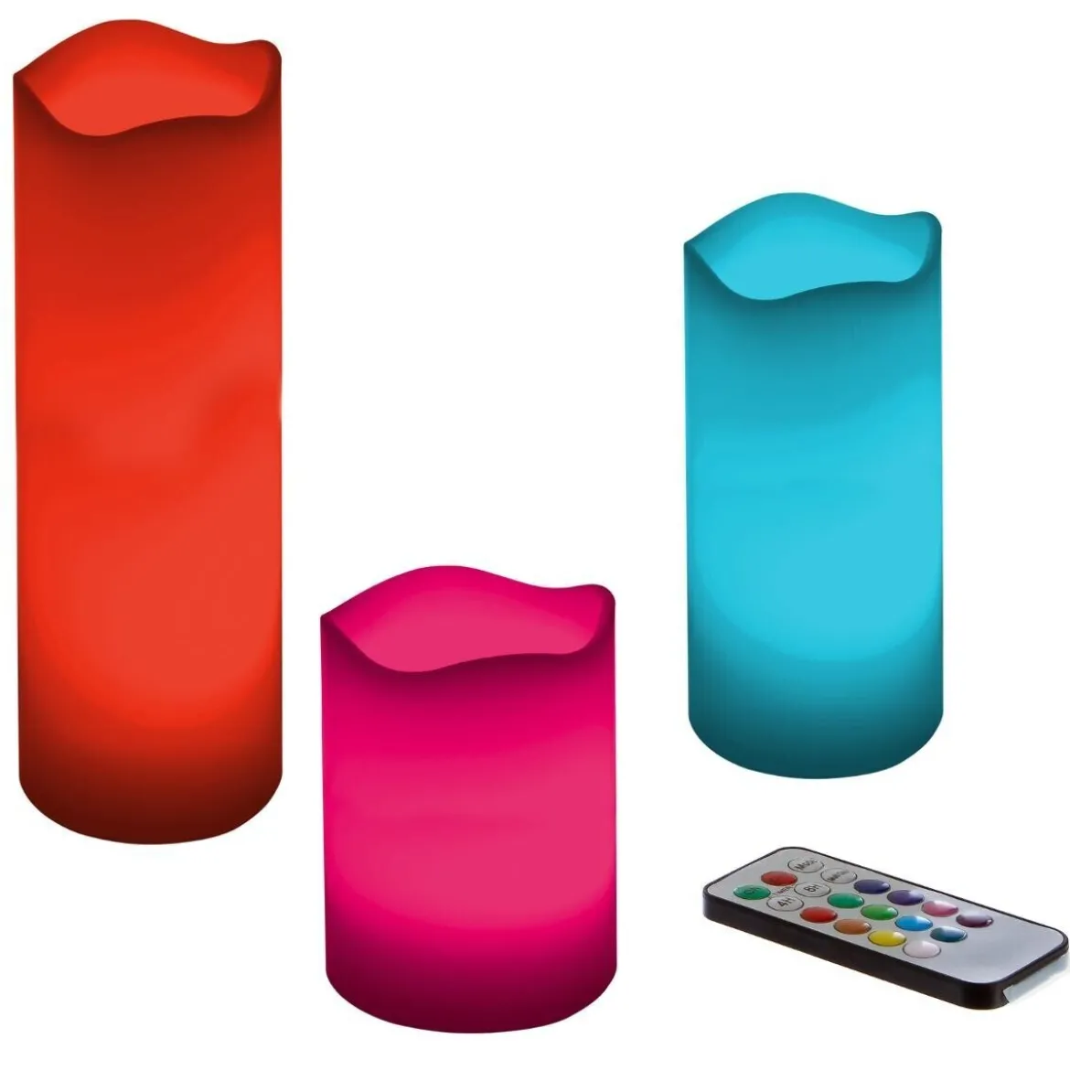Coffret de 3 bougies LED