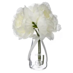 Composition de 3 pivoines articielles