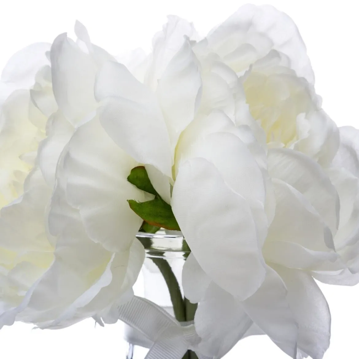 Composition de 3 pivoines articielles