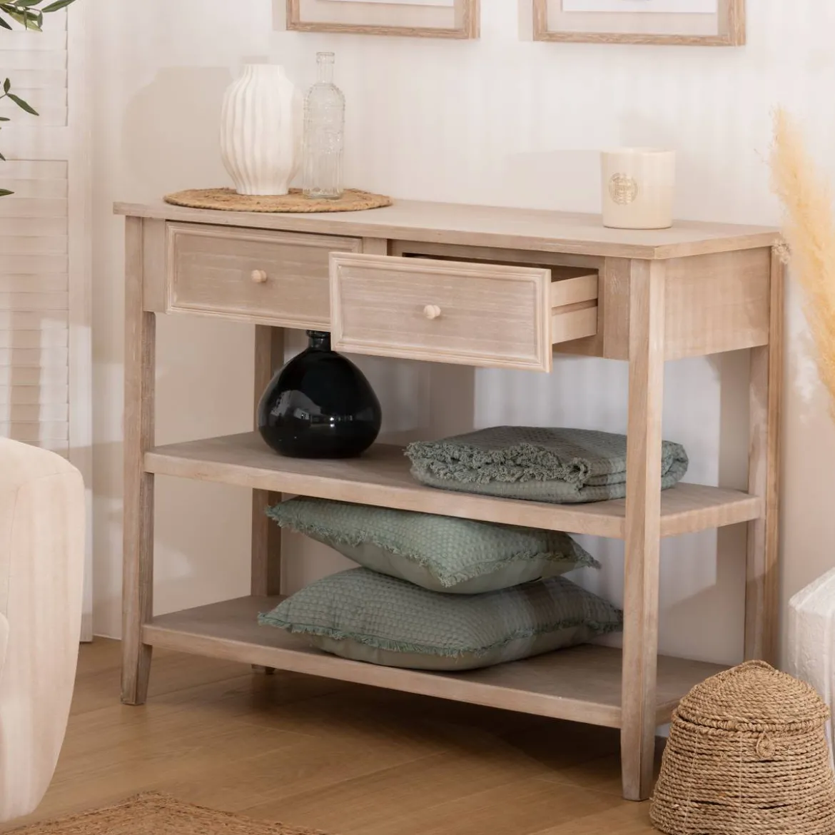 Console 2 tiroirs "Charme"