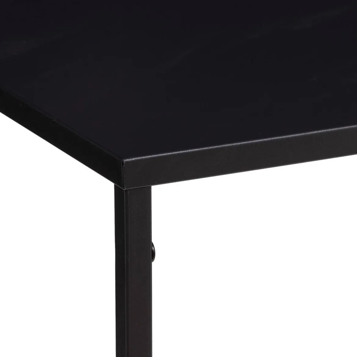 Console "Gota", métal, noir