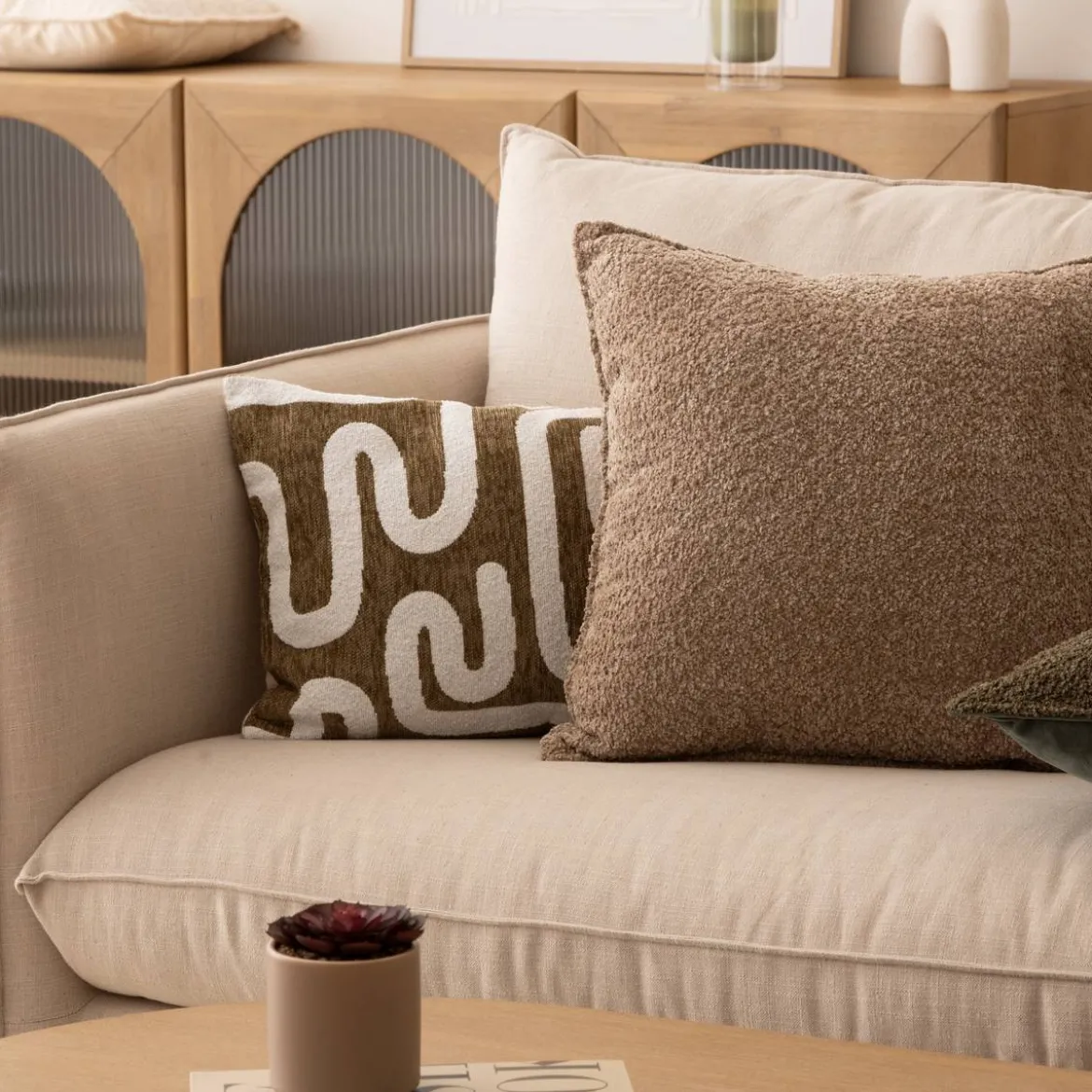 Coussin bouclette "Soana"
