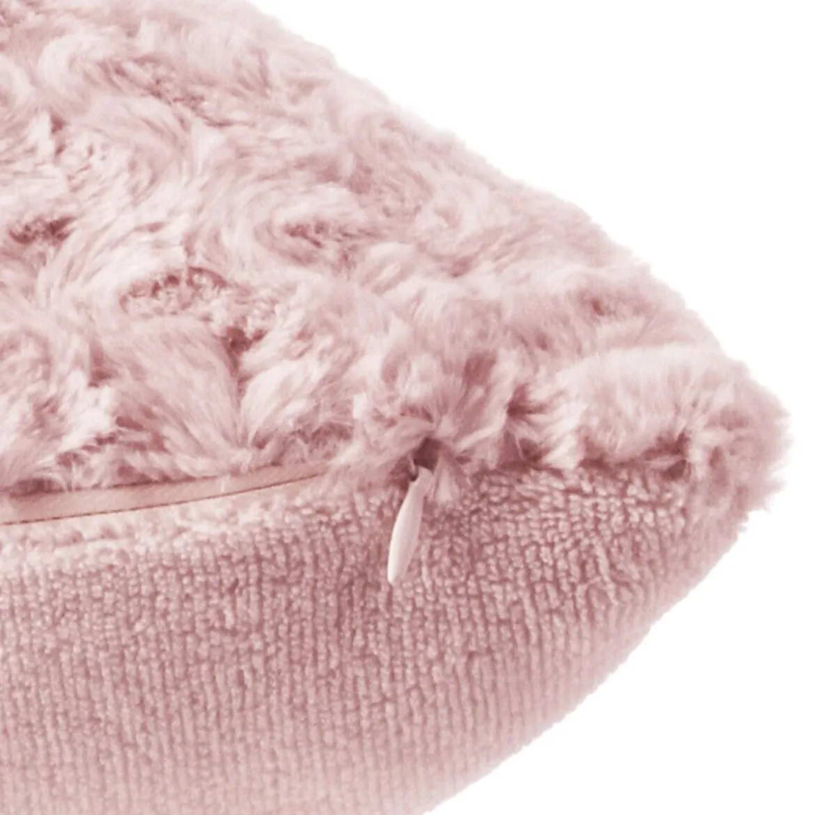 Coussin fourrure bouclé