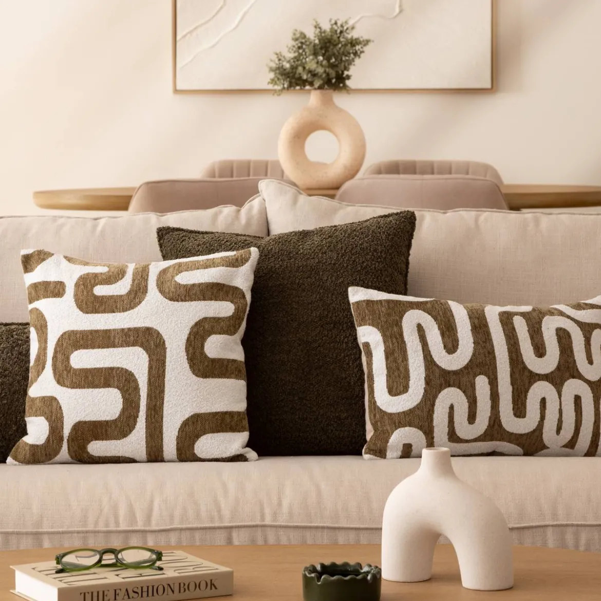 Coussin jacquard "Safina"