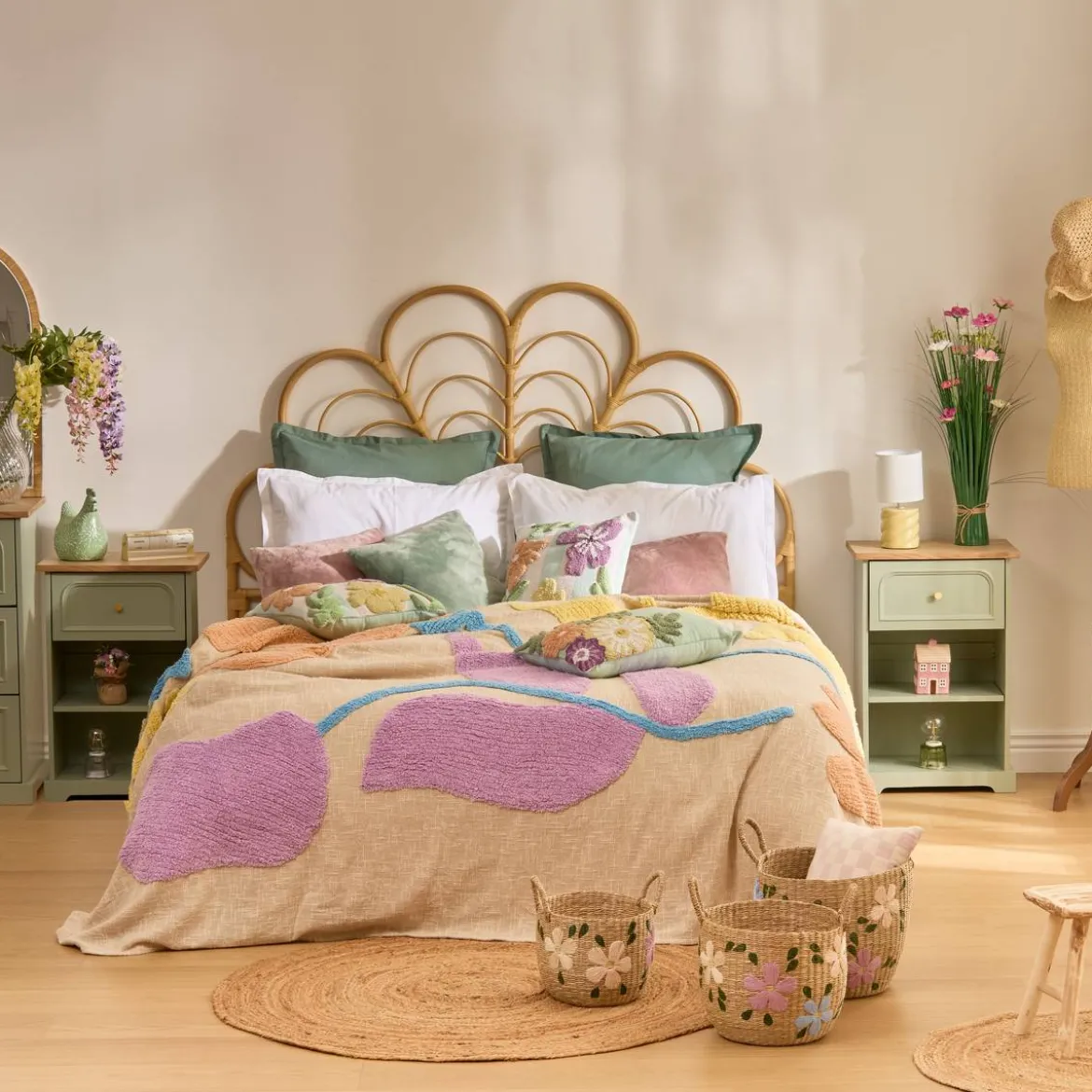Dessus de lit "Fleurs sauvages"
