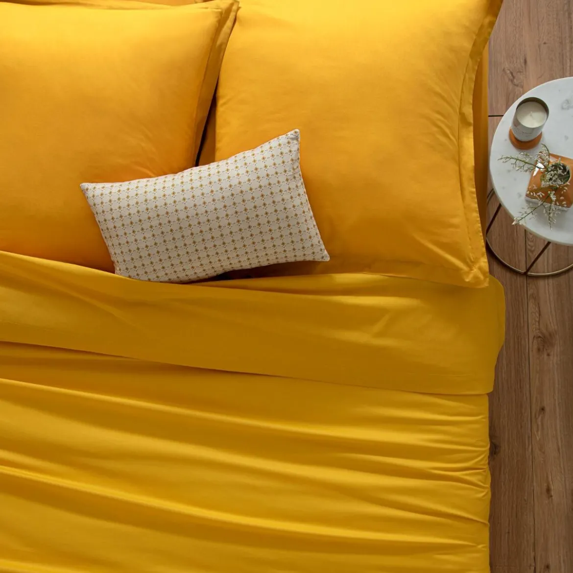 Drap plat en coton