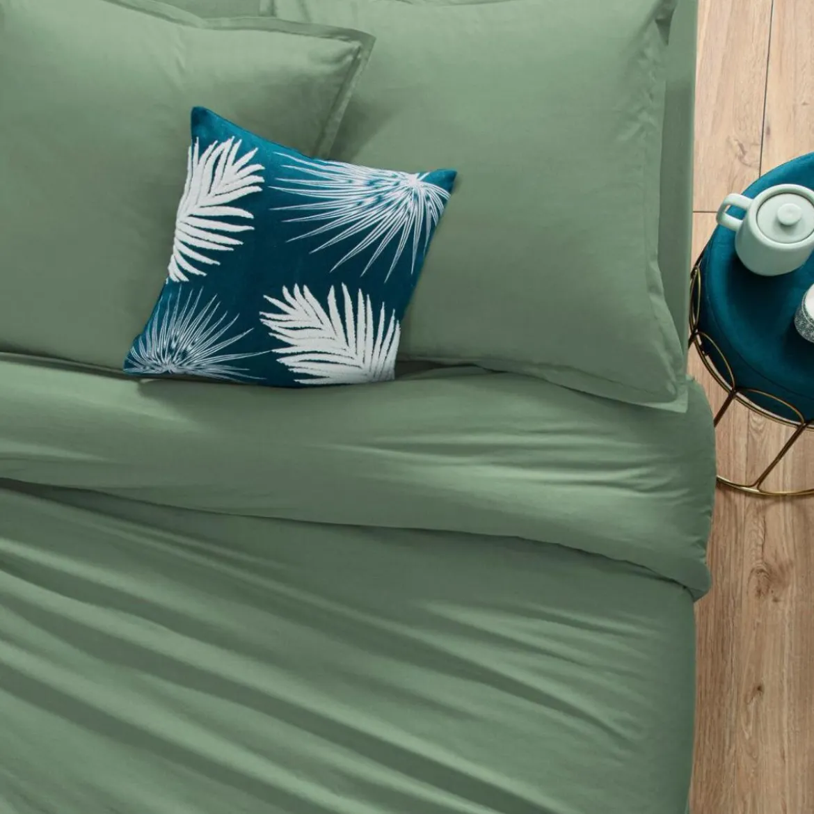 Drap plat en coton