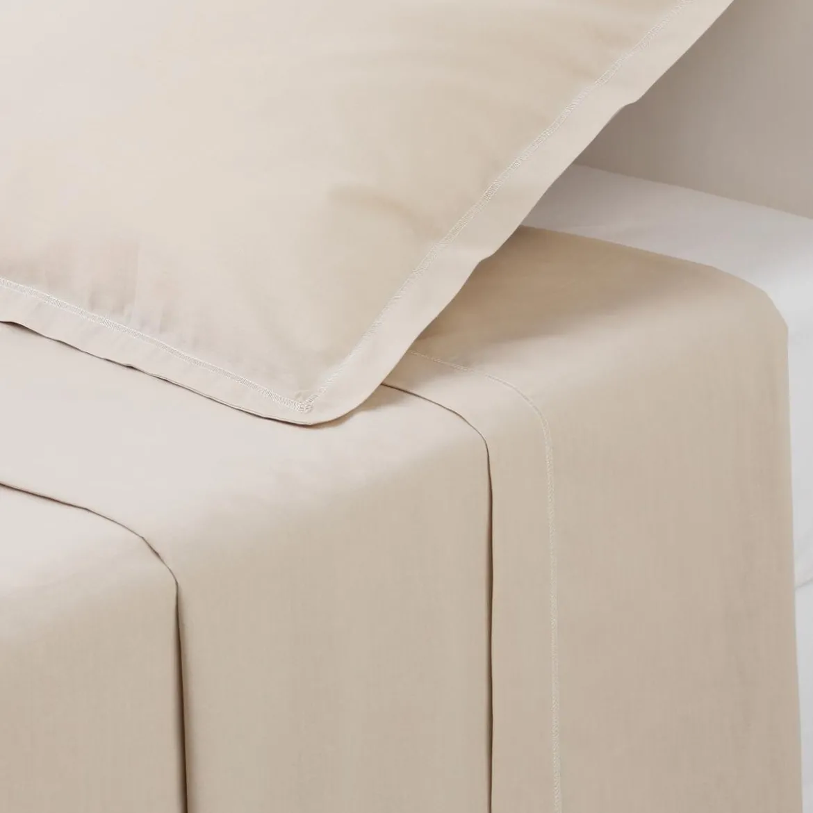 Drap plat en coton