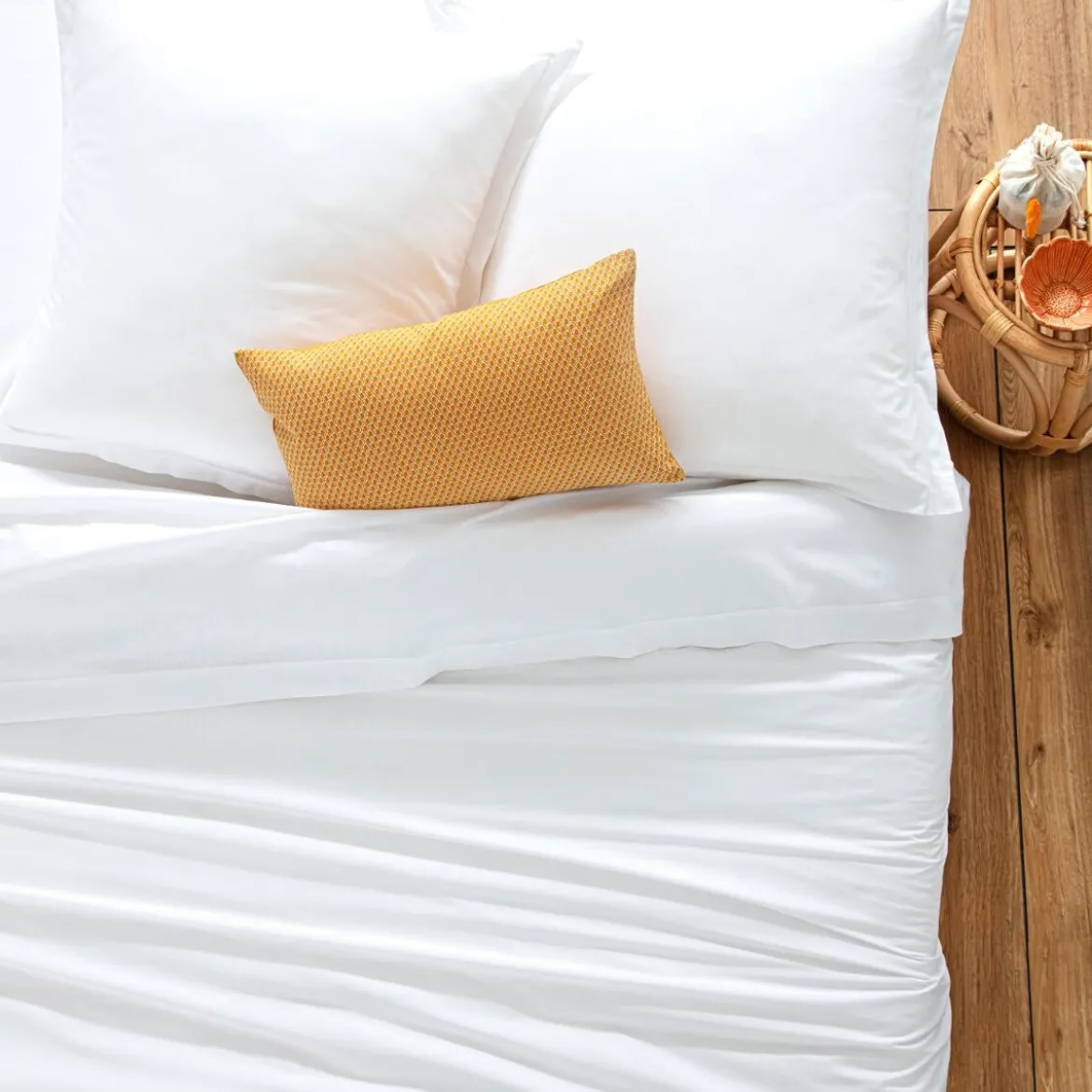 Drap plat en coton