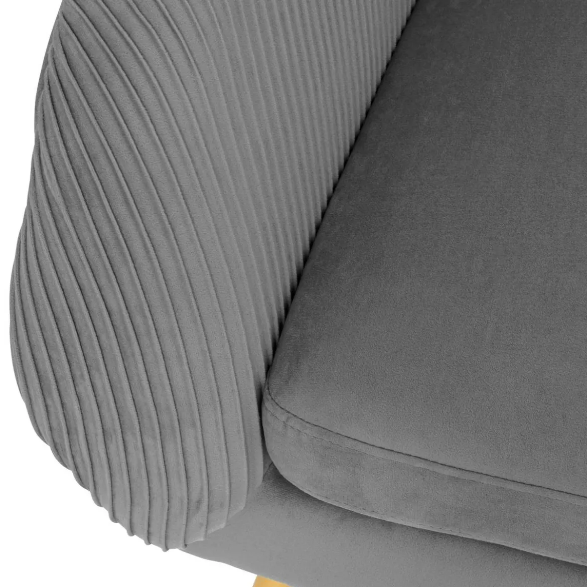 Fauteuil Gris "Solaro"
