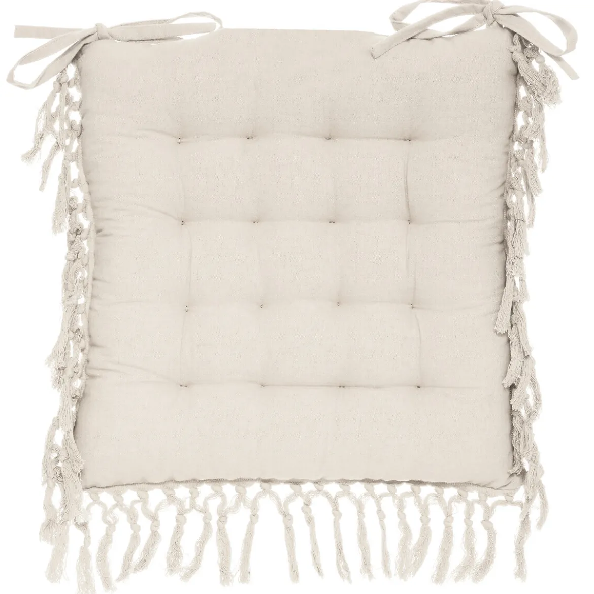 Galette de chaise macramé