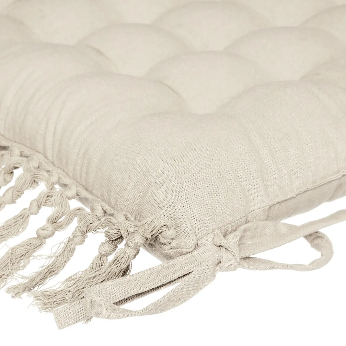 Galette de chaise macramé