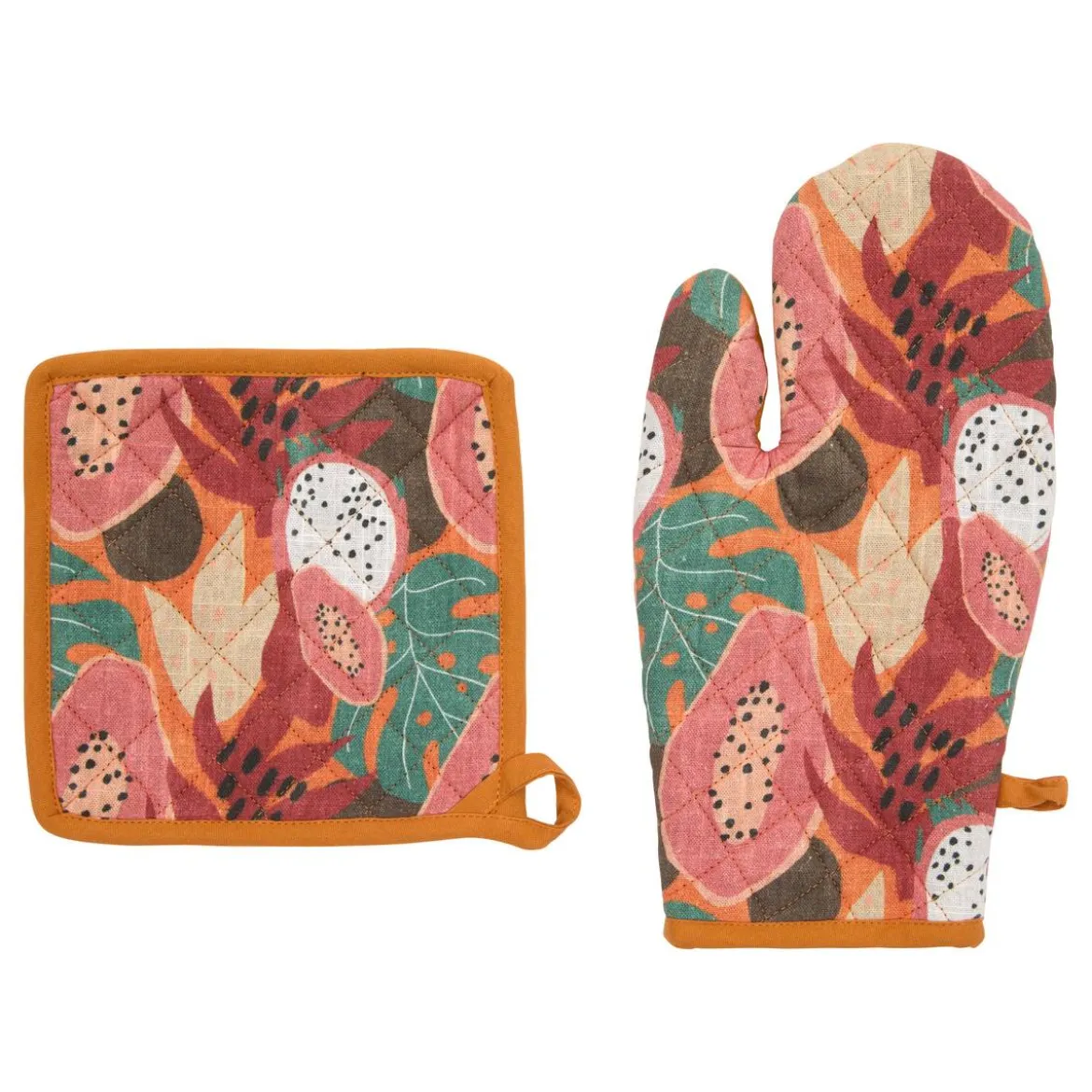 Gant et manique "Tropical"