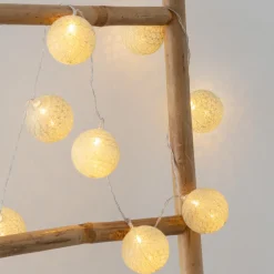 Guirlande LED 10 boules, pile