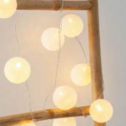 Guirlande LED 10 boules, pile