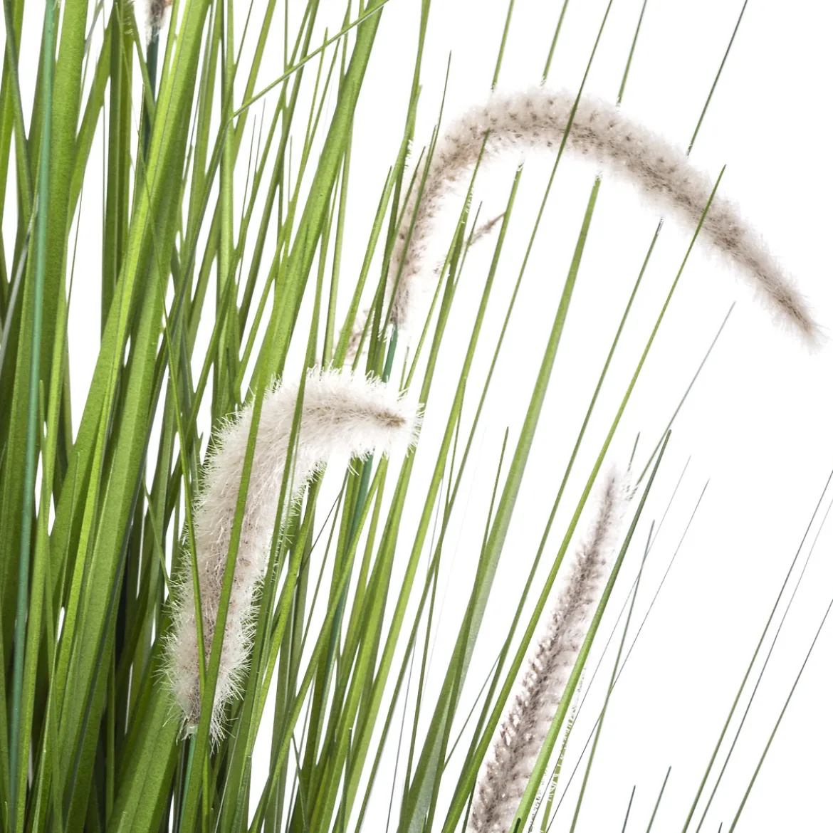 Herbe artificielle en pot