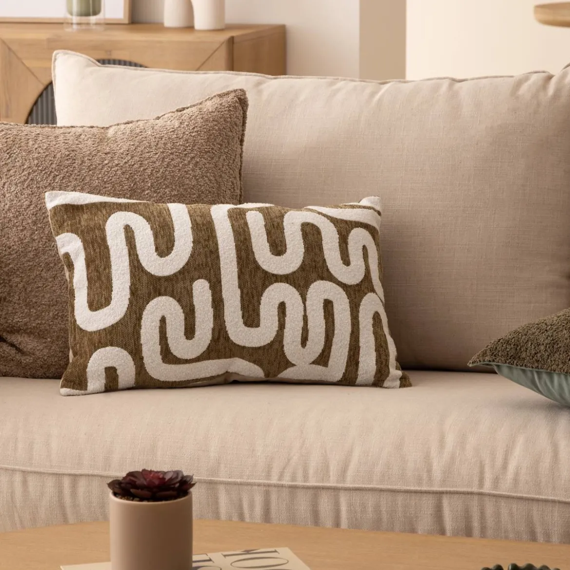 Housse de coussin "Jeni", chenille