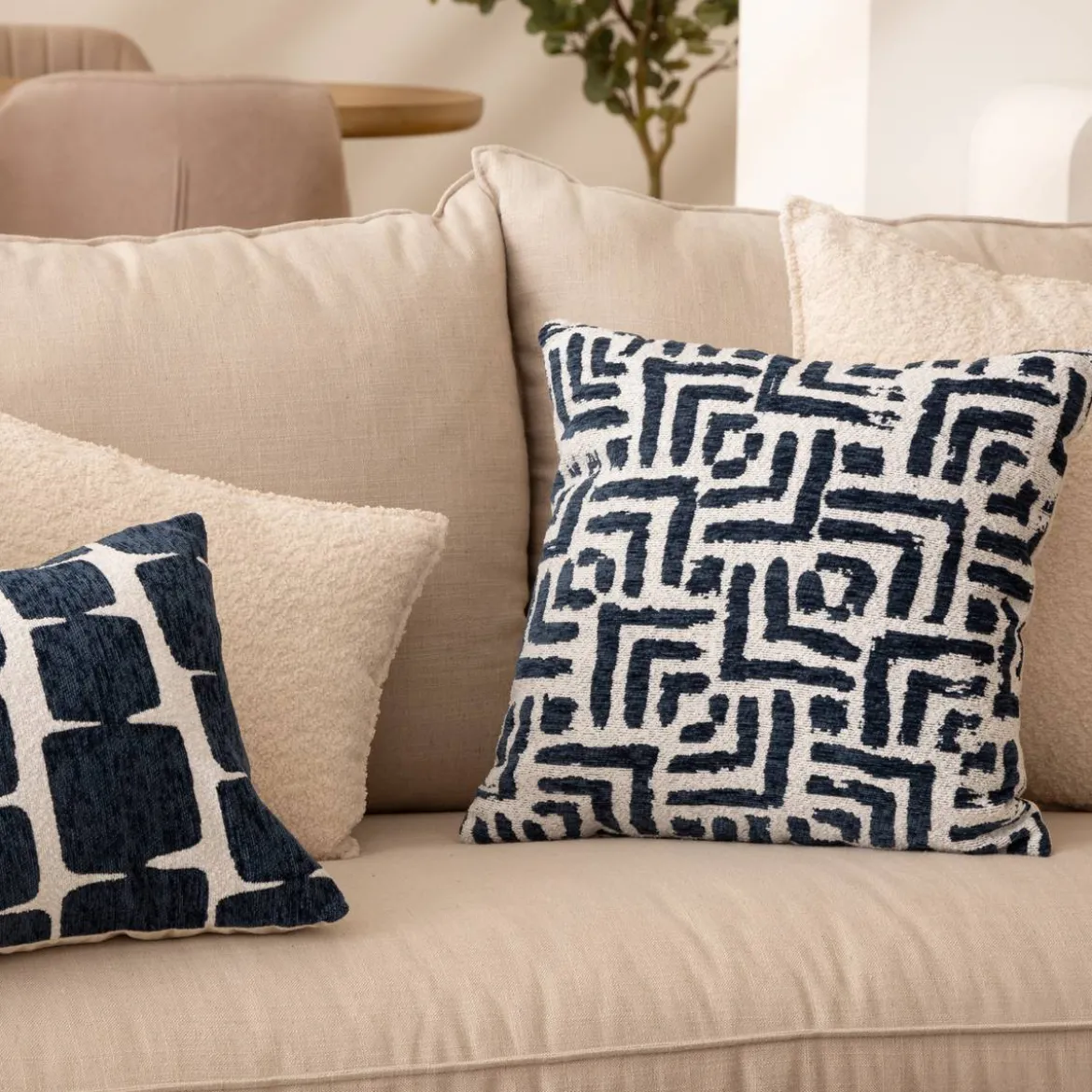 Housse de coussin "Jeni", chenille