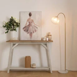 Lampadaire arc "Laye", marbre