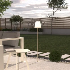 Lampadaire d'extérieur ZACK rechargeable USB Argile