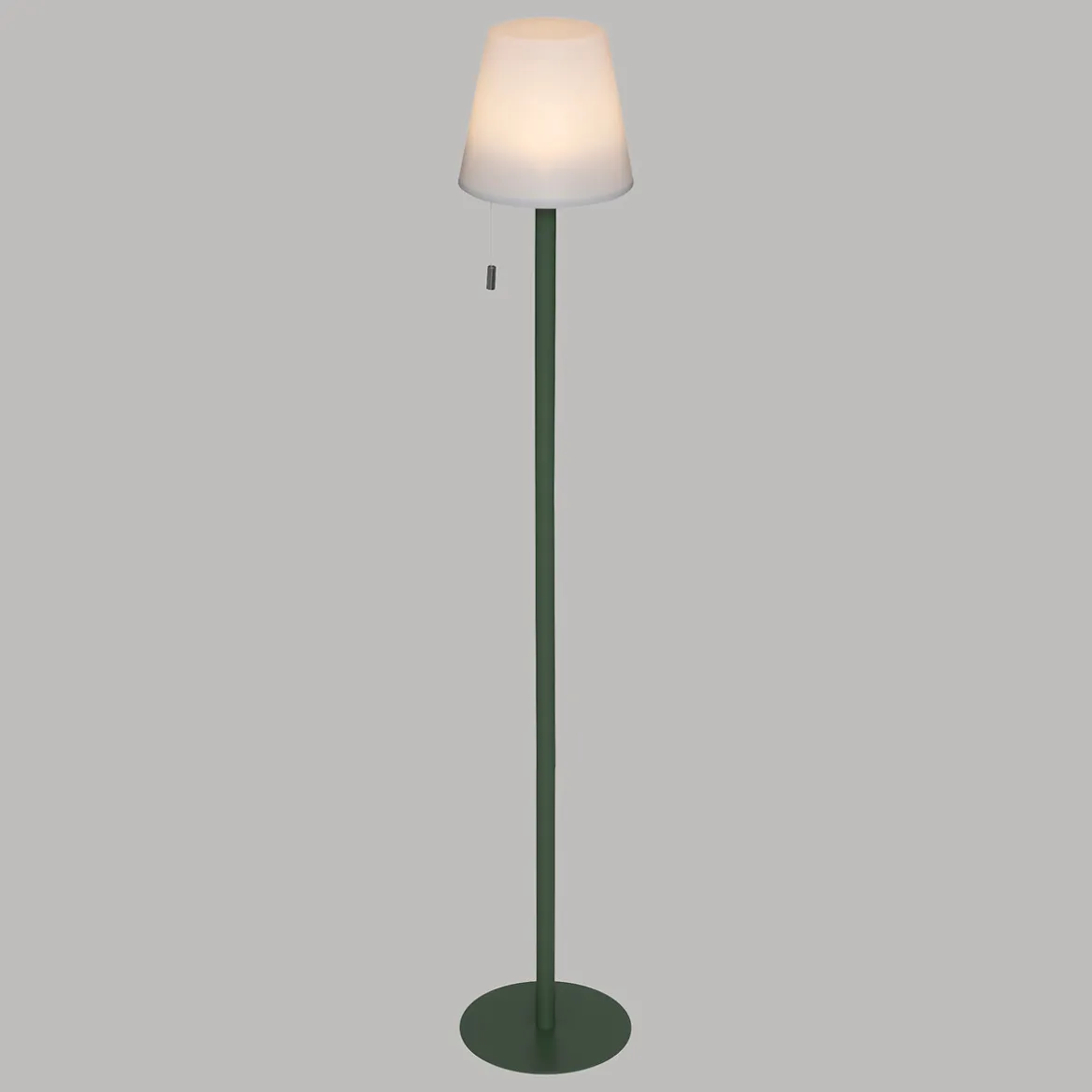 Lampadaire d'extérieur ZACK rechargeable USB Vert olive