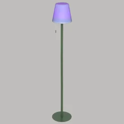 Lampadaire d'extérieur ZACK rechargeable USB Vert olive