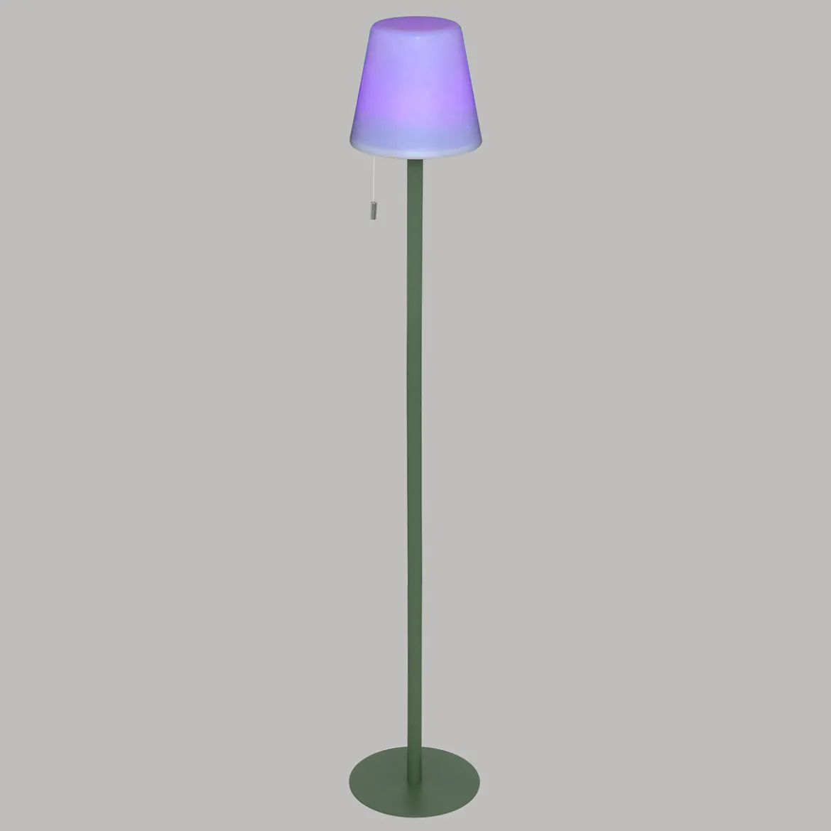Lampadaire d'extérieur ZACK rechargeable USB Vert olive