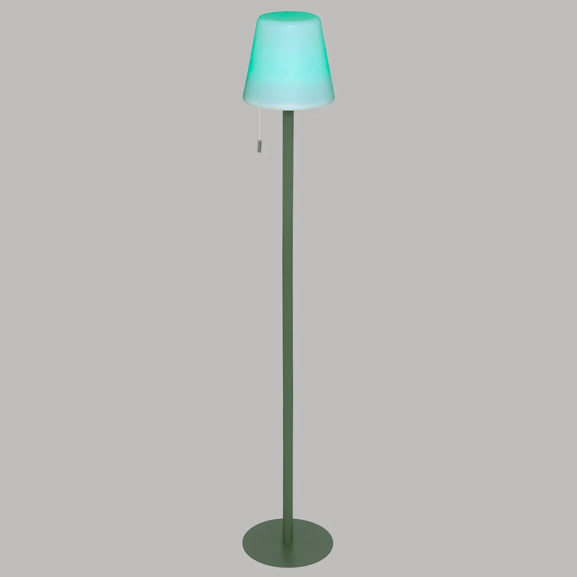 Lampadaire d'extérieur ZACK rechargeable USB Vert olive