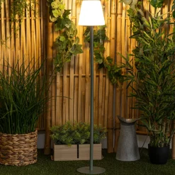Lampadaire d'extérieur ZACK rechargeable USB Vert olive