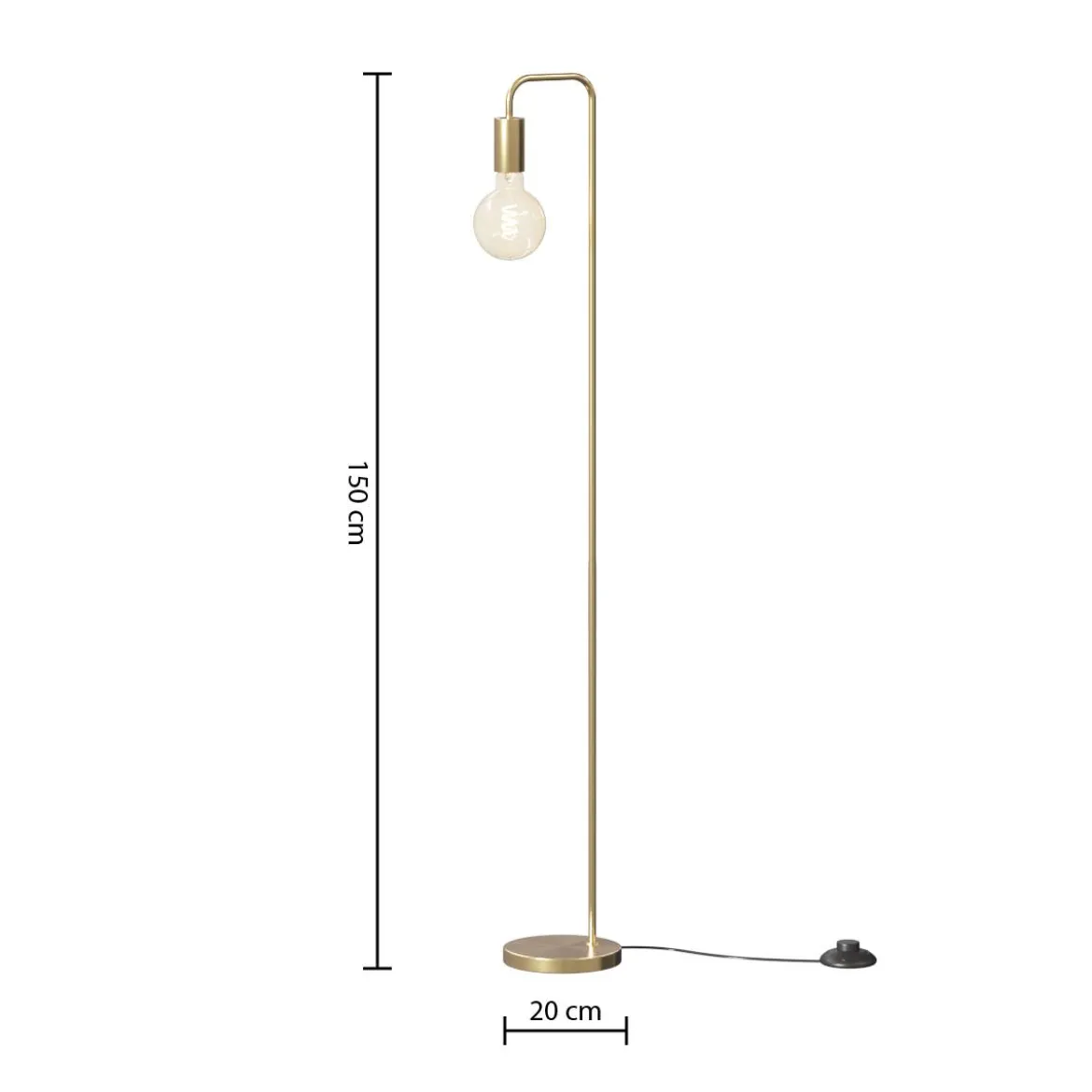 Lampadaire "Keli", métal