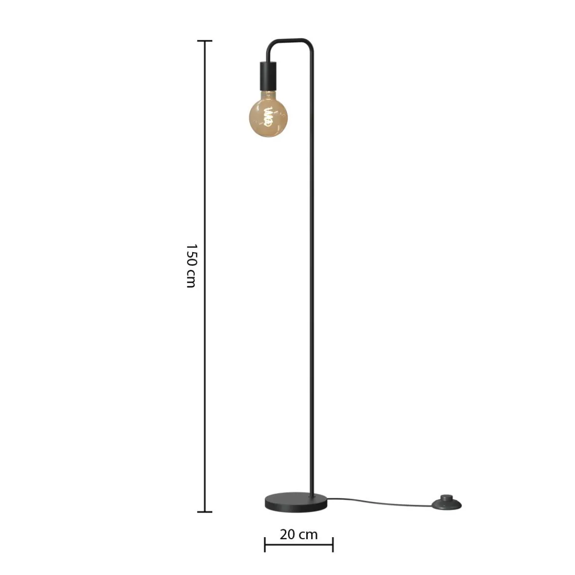 Lampadaire "Keli", métal