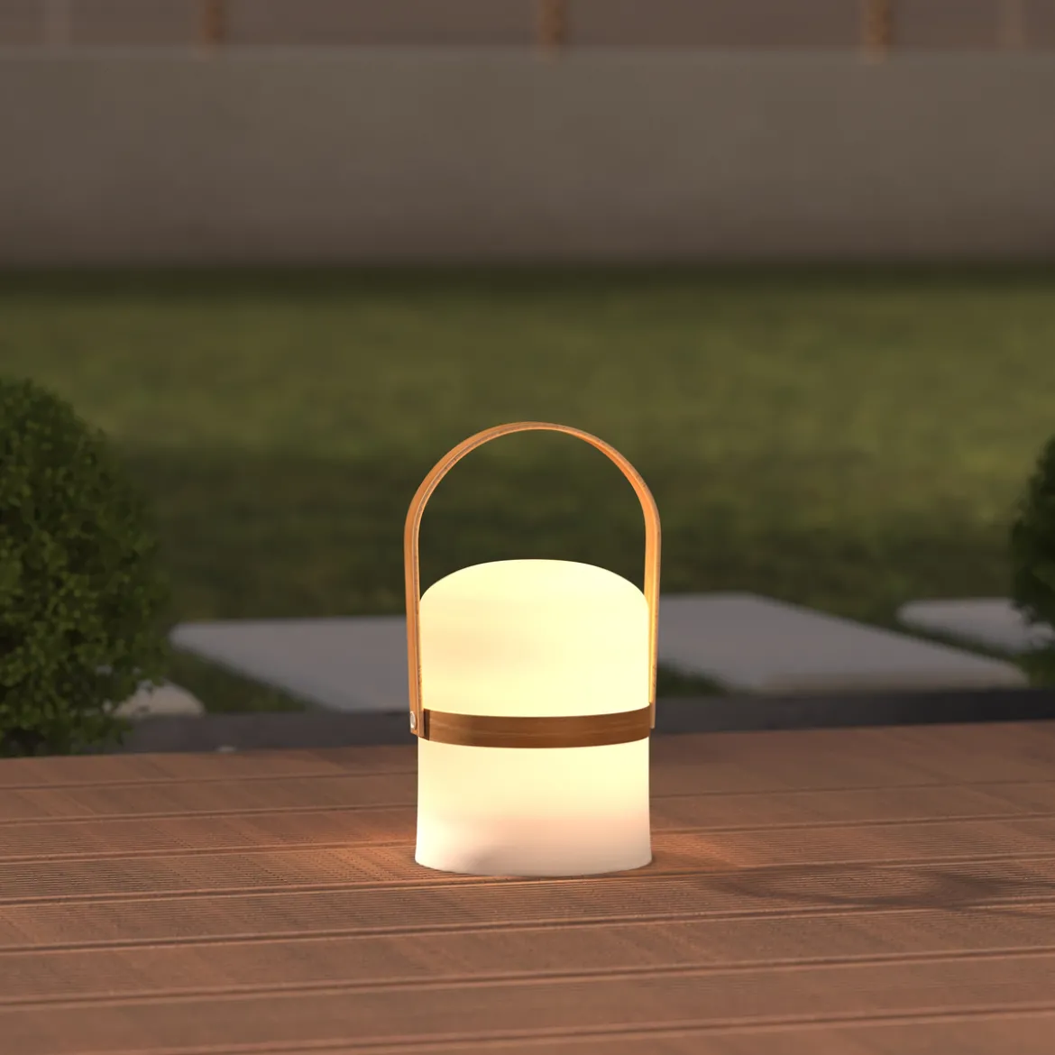 Lampe d'extérieur JERTA à pile Gris
