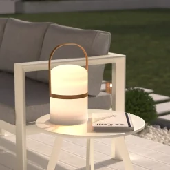 Lampe d'extérieur KIARA rechargeable USB Blanc
